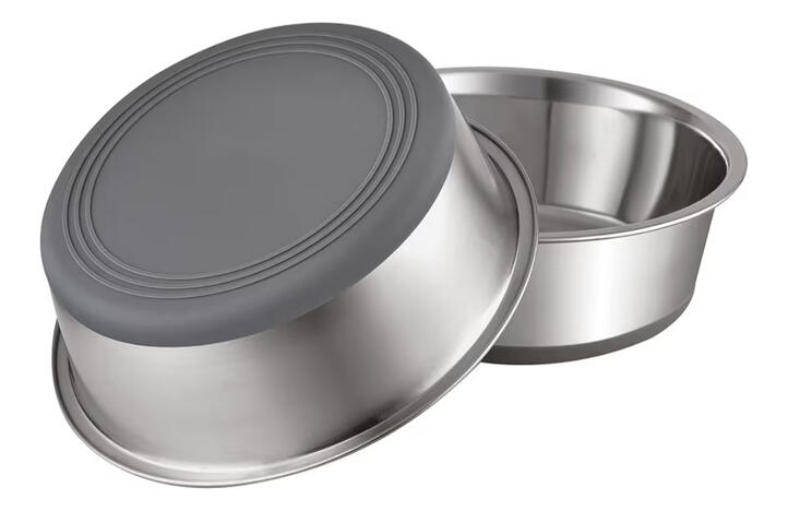 Stainless steel dog bowls for easy clean up