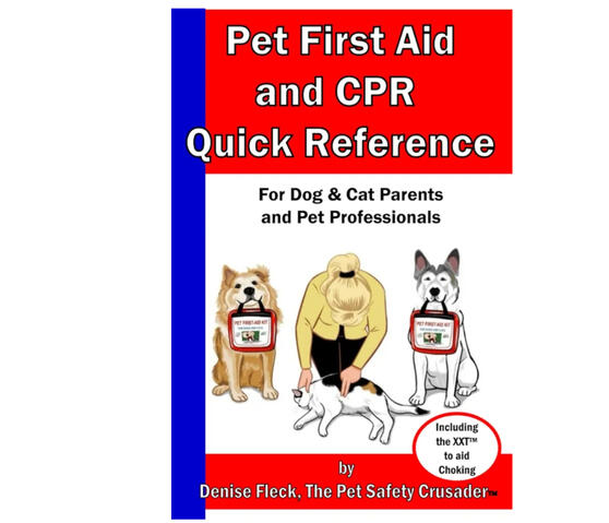 Pet first aid and CPR book for emergencies