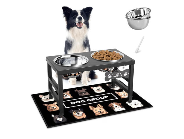 Elevated dog bowls for safer feeding times