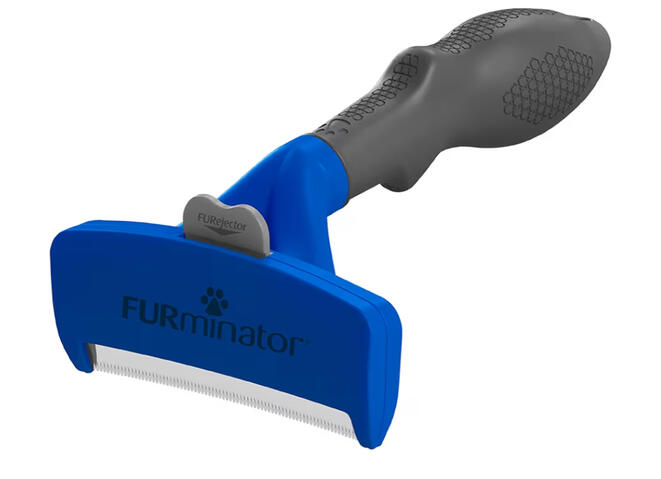 Shedding tool for long-haired dogs